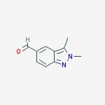 2,3-dimethylindazole-5-carbaldehyde结构式