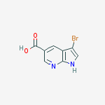 Structure of 3-bromo-1h-pyrrolo[2,3-b]pyridine-5-carboxylic Acid