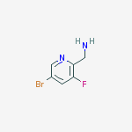 Structure of (5-bromo-3-fluoropyridin-2-yl)methanamine