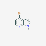 4-bromo-1-methylpyrrolo[2,3-b]pyridine结构式