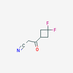 3-(3,3-Difluoro-cyclobutyl)-3-oxo-propionitrile结构式