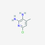6-chloro-4-methylpyridine-2,3-diamine结构式
