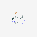 Structure of 4-bromo-3-methyl-2h-pyrazolo[3,4-c]pyridine