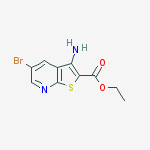 Structure of Ethyl 3-amino-5-bromothieno[2,3-b]pyridine-2-carboxylate