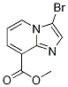 Structure of IMidazo[1,2-a]pyridine-8-carboxylic acid, 3-broMo-, Methyl ester