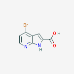 Structure of 4-bromo-1h-pyrrolo[2,3-b]pyridine-2-carboxylic Acid