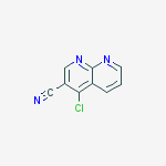 4-chloro-1,8-naphthyridine-3-carbonitrile结构式