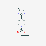 Structure of tert-Butyl 4-(4-methyl-1H-imidazol-2-yl)piperidine-1-carboxylate