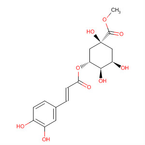 Structure of Cyclohexanecarboxylic acid,3-[[(2E)-3-(3,4-dihydroxyphenyl)-1-oxo-2-propenyl]oxy]-1,4,5-trihydroxy-,methyl ester, (1S,3R,4R,5R)-