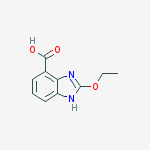 Structure of Thiocyanic acid, 1H-benzimidazol-6-yl ester