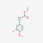 Structure of Ethyl 2-(3-fluoro-4-methoxyphenyl)cyclopropane-1-carboxylate
