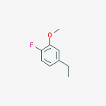 4-ethyl-1-fluoro-2-methoxybenzene 的化学结构式