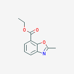 Methyl 2-methyl-1,3-benzoxazole-7-carboxylate结构式