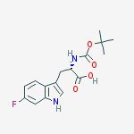 L-N-Boc-6-fluorotryptophan结构式