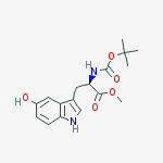 Structure of (R)-N-Boc-5-Hydroxy-Trp-OMe