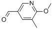 Structure of 6-methoxy-5-methylpyridine-3-carbaldehyde