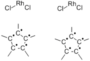 Structure of Bis[(pentamethylcyclopentadienyl)dichloro-rhodium]