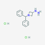 Structure of (1-benzhydrylazetidin-3-yl)hydrazine;dihydrochloride