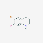 Structure of 6-BroMo-7-fluoro-1,2,3,4-tetrahydroquinoline