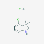 4-chloro-3,3-dimethylindoline结构式