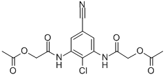 3,5-bis(acetoxyacetylamino)-4-chlorobenzonitrile结构式