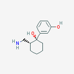 (-)-O-DESMETHYL-N,N-BISDESMETHYLTRAMADOL结构式