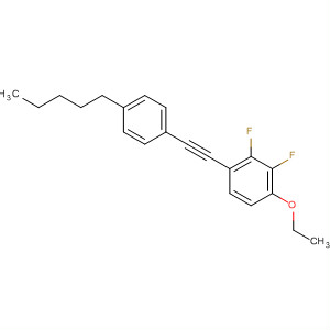 Structure of Benzene, 1-ethoxy-2,3-difluoro-4-[(4-pentylphenyl)ethynyl]-