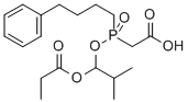 Structure of [(2-Methyl-1-propionylpropoxy)(4-phenylbutyl)phosphinoyl]acetic acid