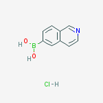 Structure of isoquinolin-6-ylboronic acid hydrochloride
