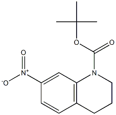 Structure of tert-butyl 7-nitro-3,4-dihydro-2H-quinoline-1-carboxylate