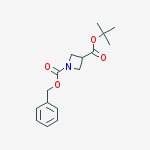 Structure of 1-o-benzyl 3-o-tert-butyl Azetidine-1,3-dicarboxylate