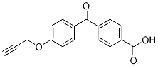 Structure of 4-(4-(prop-2-ynyloxy)benzoyl)benzoic acid