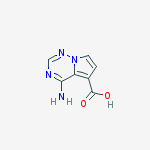 4-aminopyrrolo[2,1-f][1,2,4]triazine-5-carboxylic Acid结构式