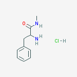 Structure of a-Amino-N-methyl-benzenepropanamide HCl