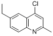 Structure of 4-CHLORO-6-ETHYL-2-METHYLQUINOLINE