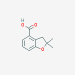 Structure of 2,2-DIMETHYL-2,3-DIHYDROBENZOFURAN-4-CARBOXYLIC ACID