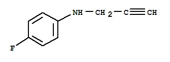 Structure of Benzenamine,4-fluoro-N-2-propyn-1-yl-