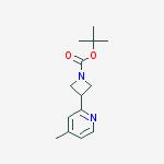 Structure of tert-butyl 3-(4-Methylpyridin-2-yl)azetidine-1-carboxylate
