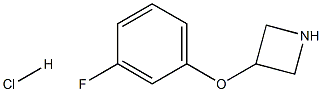 Structure of 3-(3-Fluorophenoxy)-azetidine HCl