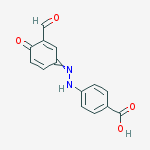 Structure of Benzoic acid, 4-[(3-formyl-4-hydroxyphenyl)azo]-