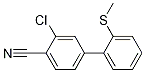2-Chloro-4-[2-(methylsulfanyl)phenyl]benzonitrile结构式
