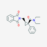 (1S,2R)-2-((1,3-二氧代异吲哚啉-2-基)甲基)-N,N-二乙基-1-苯基环丙烷甲酰胺结构式