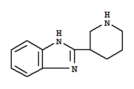 Structure of 2-(3-Piperidinyl)-1H-benzimidazole