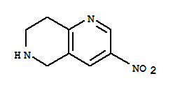 3-硝基-5,6,7,8-四氢-[1,6]萘啶结构式