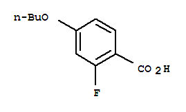 Structure of 4-Butoxy-2-fluorobenzoic acid