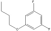 Structure of 1-butoxy-3,5-difluorobenzene