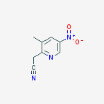 Structure of 2-(3-methyl-5-nitropyridin-2-yl)acetonitrile