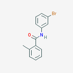 Structure of N-(3-bromophenyl)-2-methylbenzamide