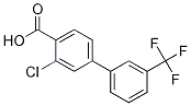 3-Chloro-3'-(trifluoromethyl)-[1,1'-biphenyl]-4-carboxylic acid结构式
