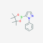1-Phenyl-5-(4,4,5,5-tetramethyl-1,3,2-dioxaborolan-2-yl)-1H-pyrazole结构式